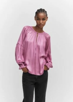 Blouse Froncée Bouton 29 Blouse Froncée Bouton -New Trendy Shop 57043807 85