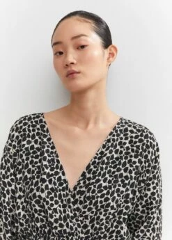 Robe Imprimée Détail Froncé -New Trendy Shop 57043808 99 D1