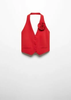 Gilet Empiècement Fleur -New Trendy Shop 57043820 70 B
