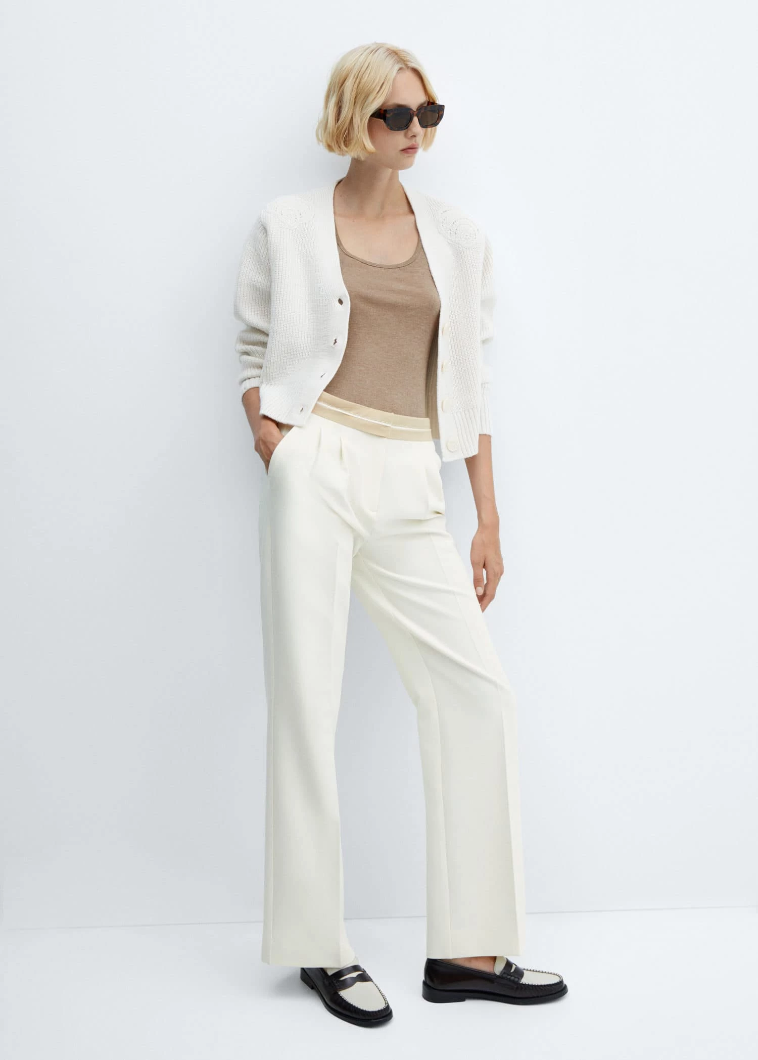 Pantalon Taille Retournée Pinces 4 Pantalon Taille Retournée Pinces – Image 4