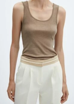 Pantalon Taille Retournée Pinces 11 Pantalon Taille Retournée Pinces -New Trendy Shop 57043823 05 D6