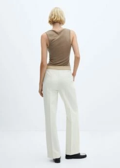 Pantalon Taille Retournée Pinces 9 Pantalon Taille Retournée Pinces -New Trendy Shop 57043823 05 R