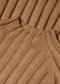 Robe Maille Côtelée Col Montant -New Trendy Shop 57044763 17 D8