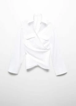 Chemise Coton Cache-cœur -New Trendy Shop 57044784 01 B