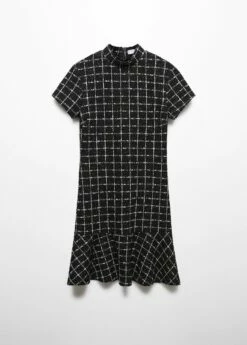 Robe Tweed Bas Volanté 13 Robe Tweed Bas Volanté -New Trendy Shop 57045797 99 B