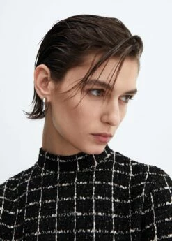 Robe Tweed Bas Volanté 10 Robe Tweed Bas Volanté -New Trendy Shop 57045797 99 D1