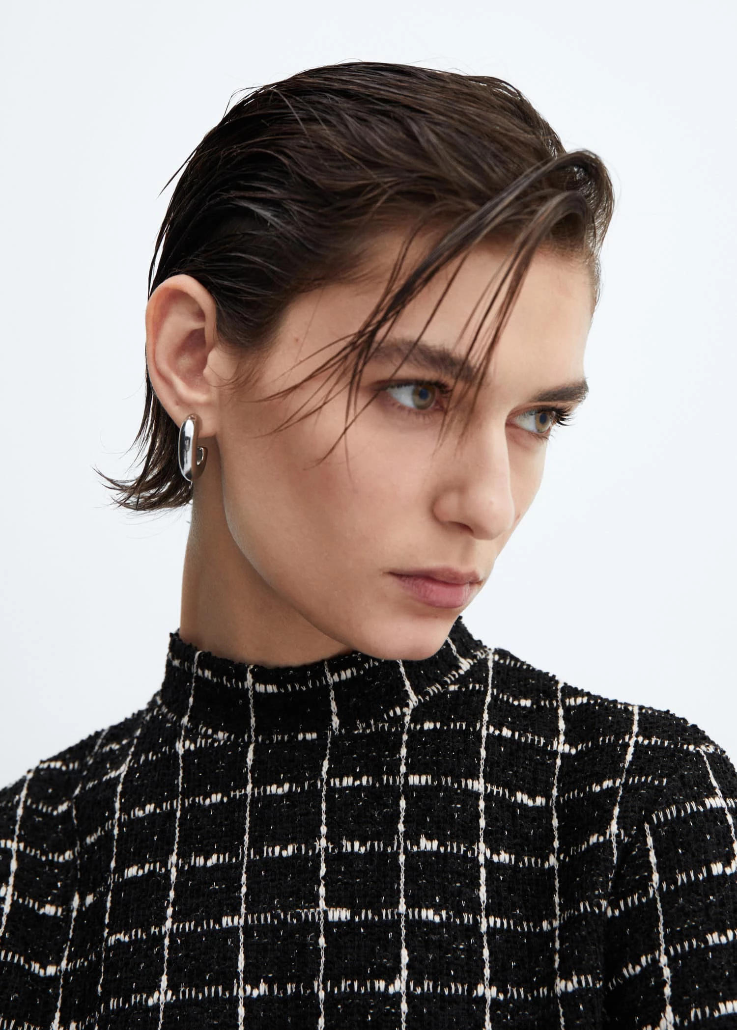 Robe Tweed Bas Volanté 4 Robe Tweed Bas Volanté – Image 4