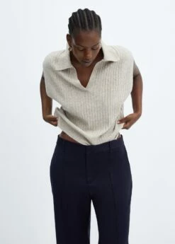 Pantalon Droit à Rayures -New Trendy Shop 57045980 56 D5