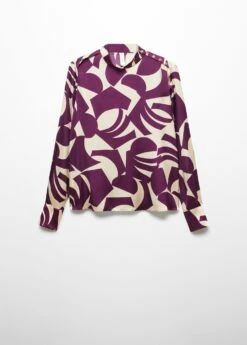 Blouse Satinée Imprimée -New Trendy Shop 57045983 78 B