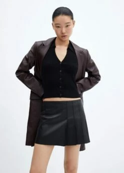 Minijupe Plissée Similicuir 10 Minijupe Plissée Similicuir -New Trendy Shop 57046713 99 D1