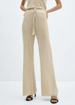 Pantalon évasé Maille Lurex -New Trendy Shop 57047717 OR