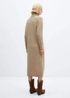 Robe Maille Côtelée Col Roulé 14 Robe Maille Côtelée Col Roulé -New Trendy Shop 57047725 06 R