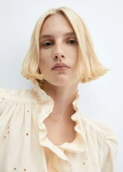 Chemise Ajourée Détail Volants -New Trendy Shop 57047734 02 D1