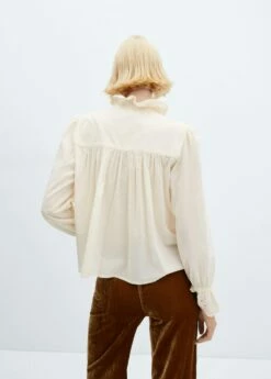 Chemise Ajourée Détail Volants -New Trendy Shop 57047734 02 R