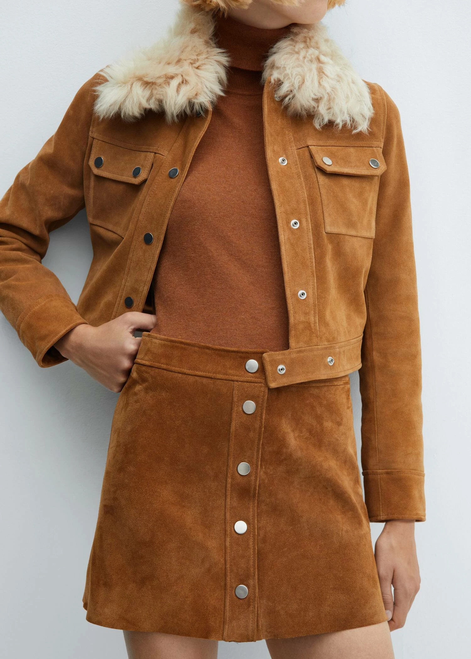 Jupe Cuir Boutons 1 Jupe Cuir Boutons