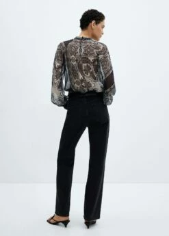 Blouse Semi-transparente Imprimée -New Trendy Shop 57048277 99 R