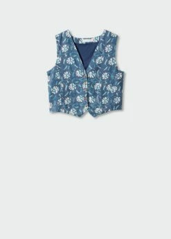 Gilet Lin Fleuri -New Trendy Shop 57050080 52 B