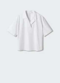 Chemise Coton Manches Courtes -New Trendy Shop 57050113 02 B