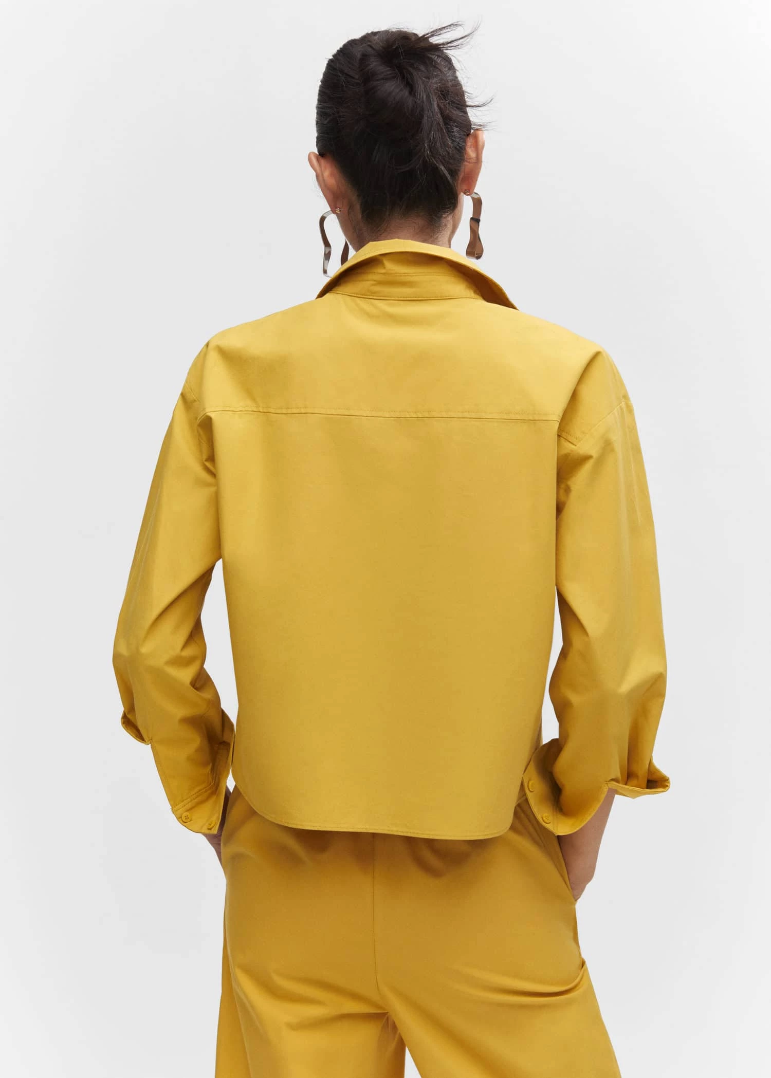 Chemise Crop 100 % Coton 3 Chemise Crop 100 % Coton – Image 3