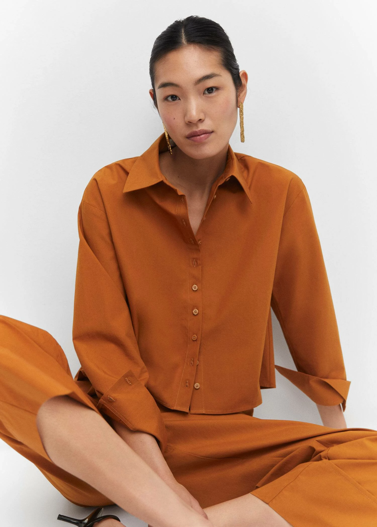 Chemise Crop 100 % Coton 13 Chemise Crop 100 % Coton – Image 13