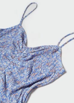 Robe à Fleurs Détail Froncé -New Trendy Shop 57050177 52 D8