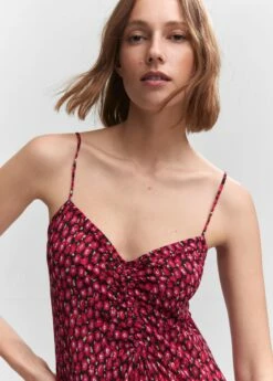 Robe à Fleurs Détail Froncé -New Trendy Shop 57050177 70 D1