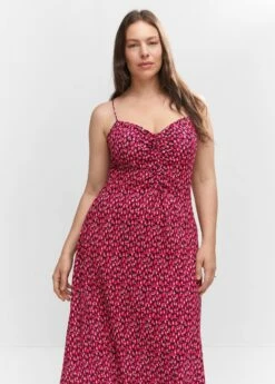 Robe à Fleurs Détail Froncé -New Trendy Shop 57050177 70 D5