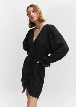 Robe Texturée Broderies 11 Robe Texturée Broderies -New Trendy Shop 57050179 99 D2