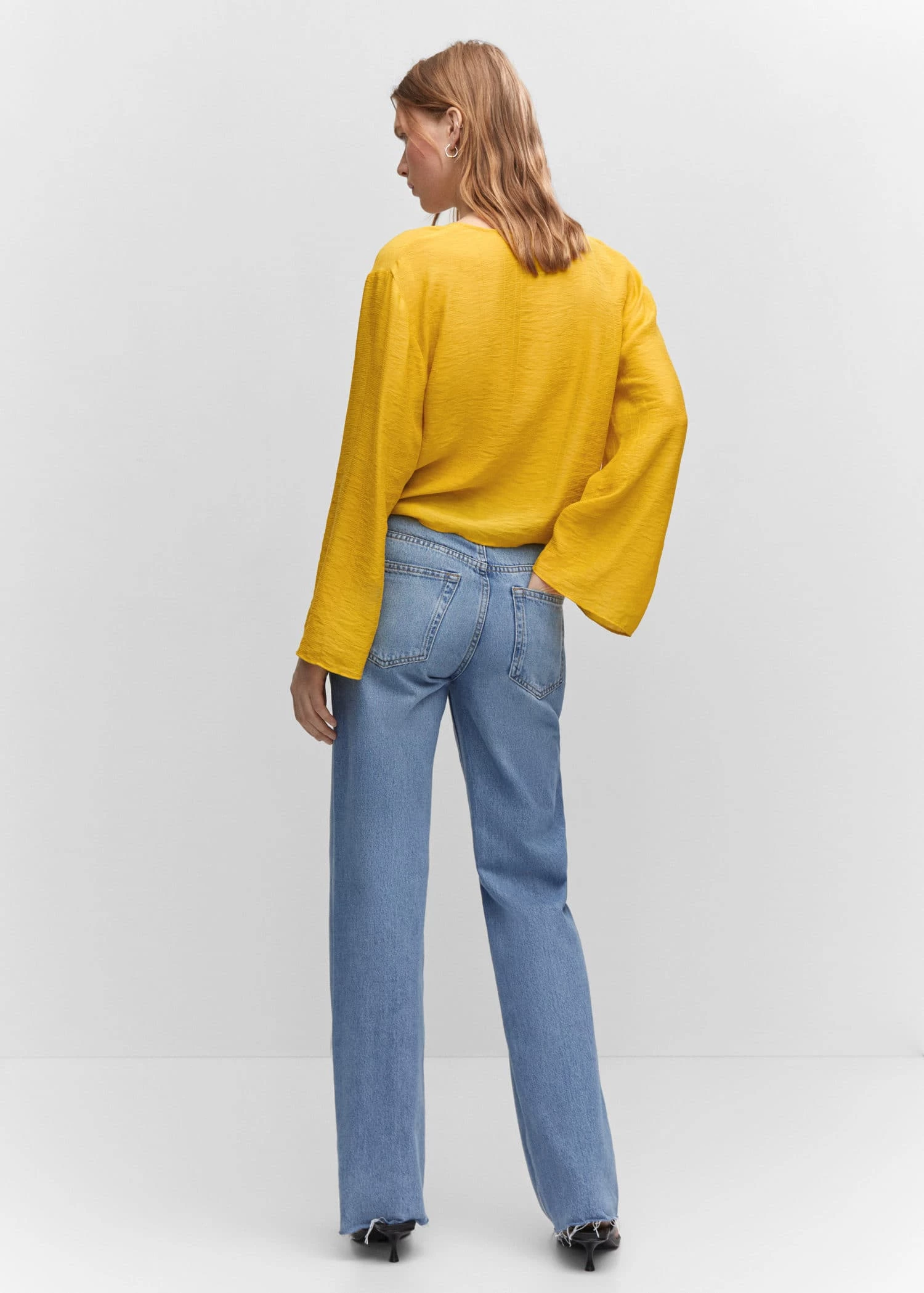 Blouse Manches Cloche Nœud 11 Blouse Manches Cloche Nœud – Image 11