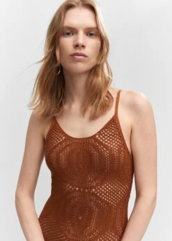 Robe Longue Maille Ajourée 11 Robe Longue Maille Ajourée -New Trendy Shop 57050250 30 D1