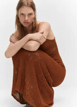 Robe Longue Maille Ajourée 13 Robe Longue Maille Ajourée -New Trendy Shop 57050250 30 D4