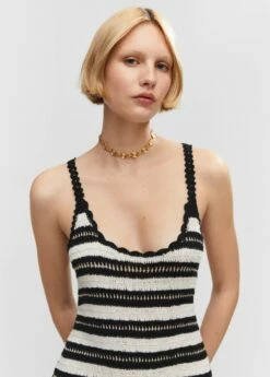 Robe Crochet à Rayures -New Trendy Shop 57050256 99 D1