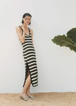 Robe Crochet à Rayures -New Trendy Shop 57050256 99 D9