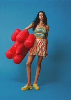 Jupe Imprimée Lin -New Trendy Shop 57050266 05 D6