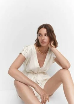 Blouse Texturée Nœud 12 Blouse Texturée Nœud -New Trendy Shop 57050283 02 D2