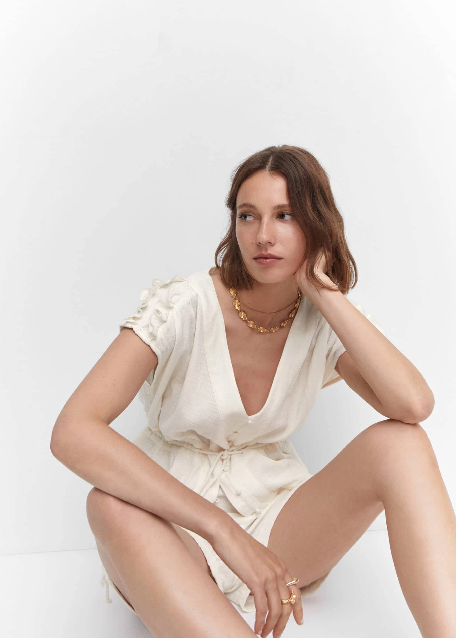 Blouse Texturée Nœud 5 Blouse Texturée Nœud – Image 5