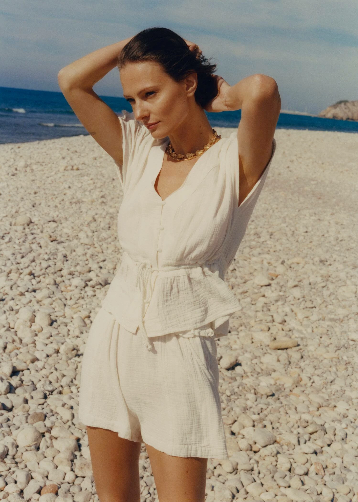 Blouse Texturée Nœud 6 Blouse Texturée Nœud – Image 6