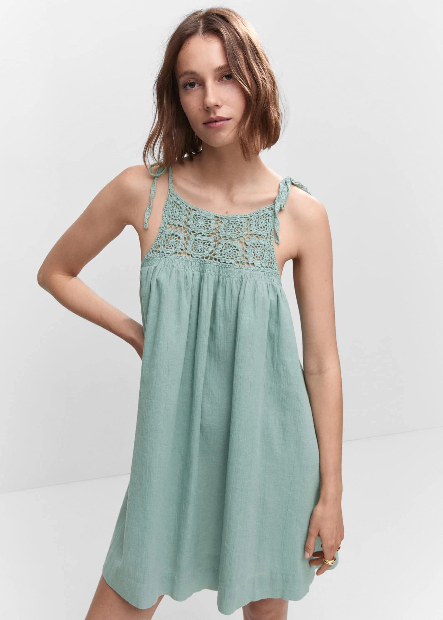 Robe Empiècements Crochet 1 Robe Empiècements Crochet