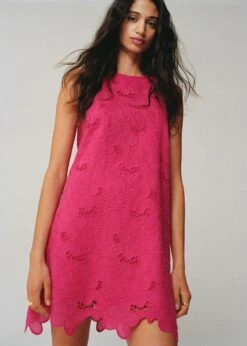 Robe Coton Détails Ajourés -New Trendy Shop 57050301 88 D6