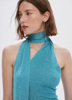 Robe Asymétrique Lurex -New Trendy Shop 57050452 52 D1