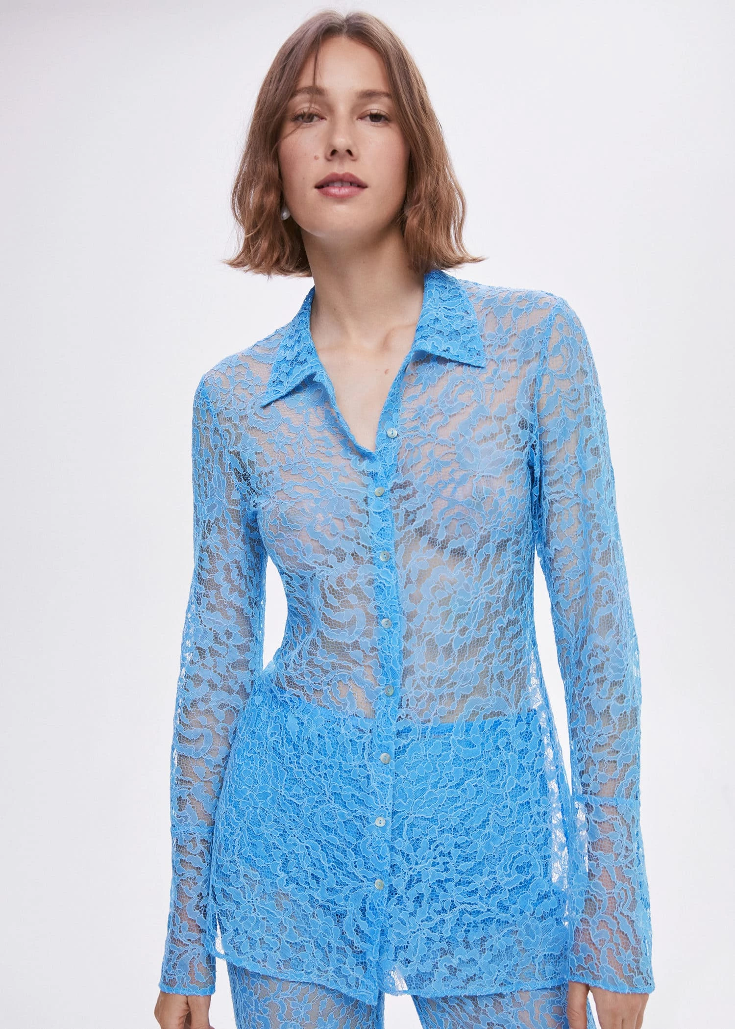 Chemise Guipure Nœuds 1 Chemise Guipure Nœuds