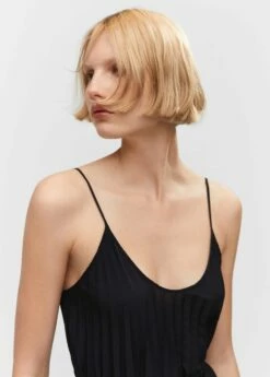 Robe Plissée Cordon 16 Robe Plissée Cordon -New Trendy Shop 57050483 99 D1