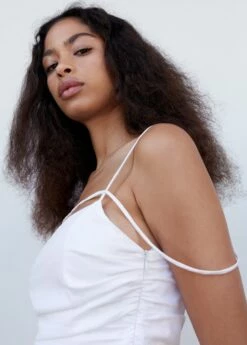 Robe Froncée Bretelles -New Trendy Shop 57050486 02 D1