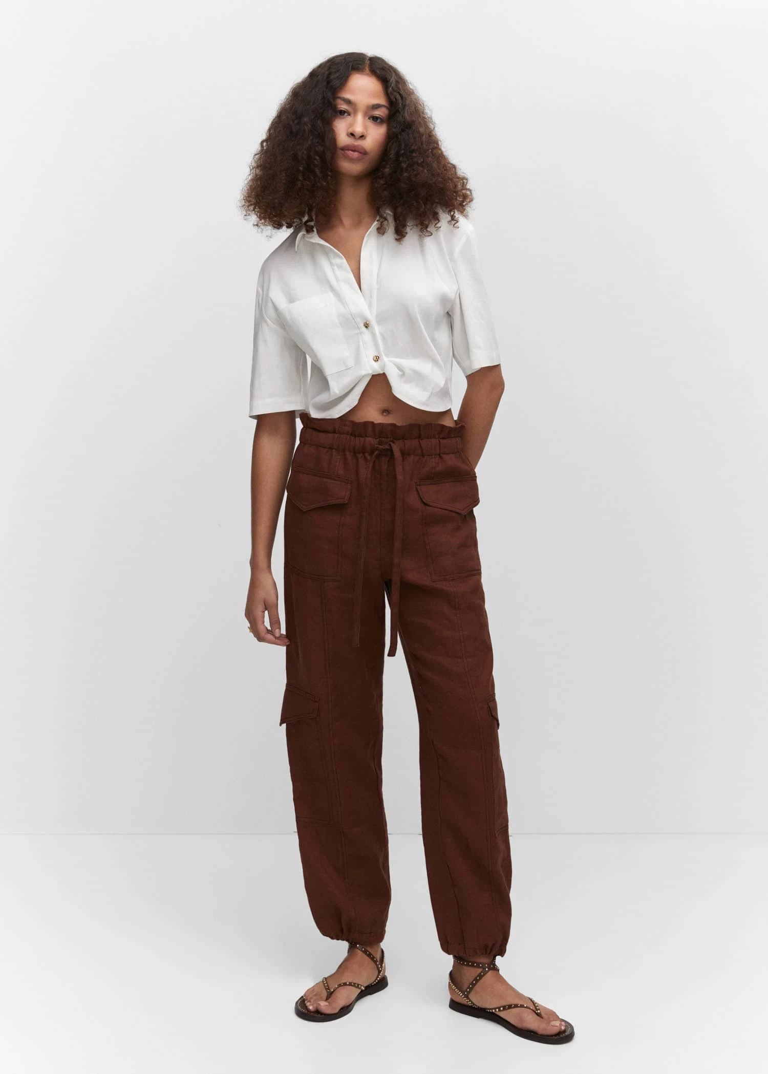 Chemise Crop Nœud 2 Chemise Crop Nœud – Image 2