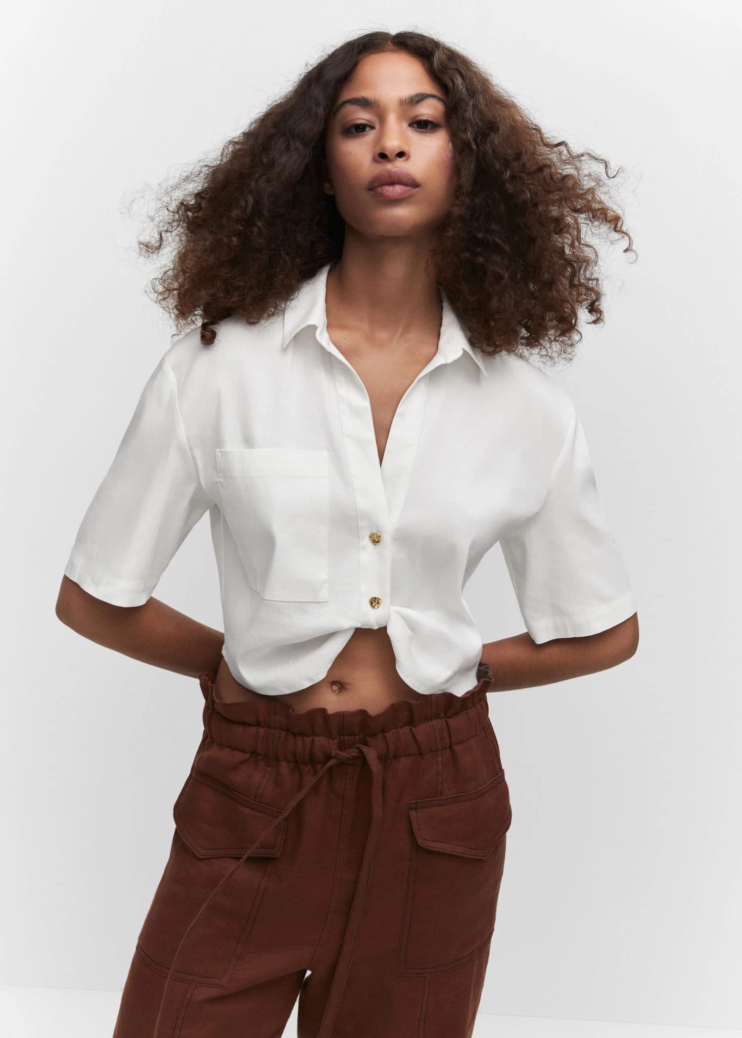 Chemise Crop Nœud 1 Chemise Crop Nœud
