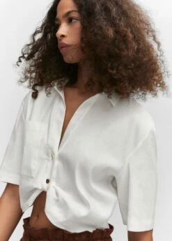 Chemise Crop Nœud 9 Chemise Crop Nœud -New Trendy Shop 57050487 01 D1