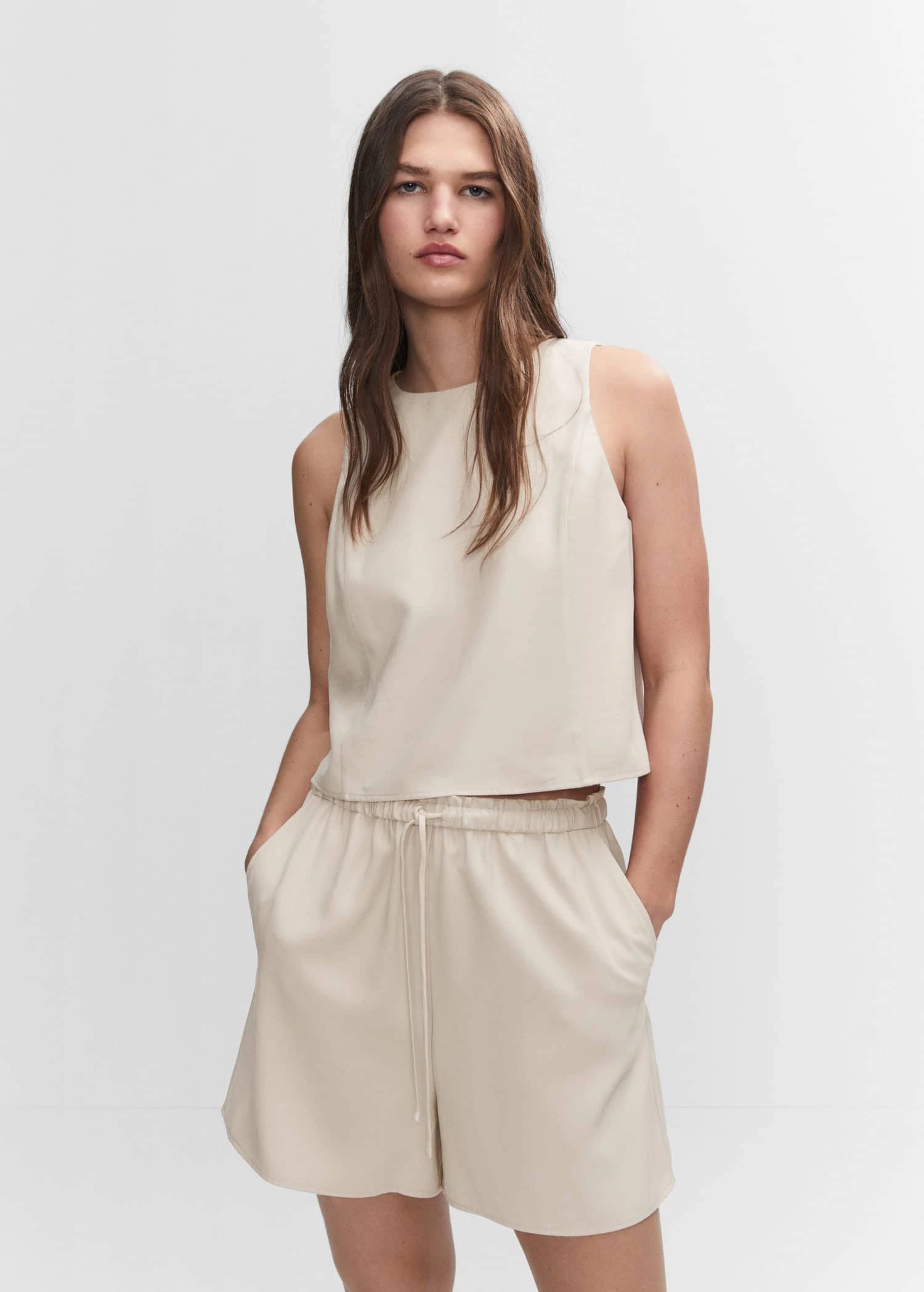 Crop Top Bretelles Larges 1 Crop Top Bretelles Larges