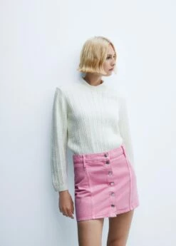 Minijupe En Jean Boutons -New Trendy Shop 57052880 84 D2