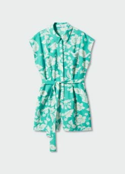 Combinaison En Imprimé Fleuri Nœud -New Trendy Shop 57052882 46 B