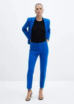 Pantalon Droit Maille Point De Rome -New Trendy Shop 57052883 52 99999999 01